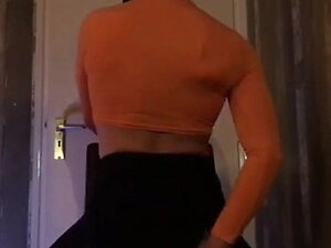 Sexy cd in skirt and sexy girl clothes