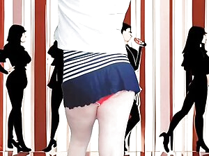 Cute Thight Skirt White CD Hot Dancing