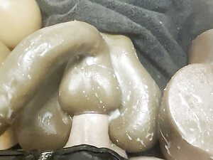 Cum on balls anal ass fuck sextoy