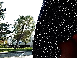 sounding dildo outdoors 10