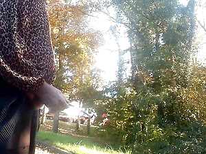 sounding dildo outdoors 5