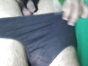 Indian Gay Crossdresser Gaurisissy XXX Sex in Golden Saree Pressing His Boobs and Fingering His Ass