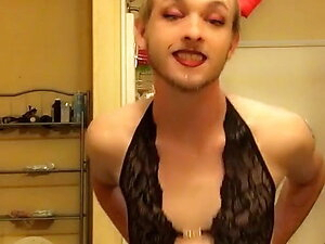Makeup and cute lingerie