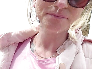 Tiolet slut exposed in layby cum dripping on my face