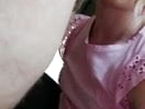 Slutty trans gives guy number 23 blowjob in filthy tiolets