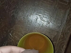 I pee in a cup