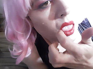 Sissy self facial