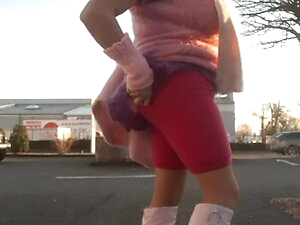 Charlene Pink Mohair Mini Dress