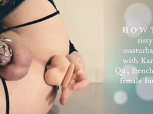 Karmen Qu chastised sissy masturbating