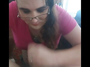 Sissy Spanked and sucks cock