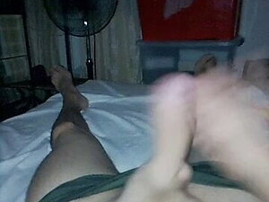 in bed with my big hard cock