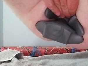 Anal gape with squarepeg toys loose hole double anal plug