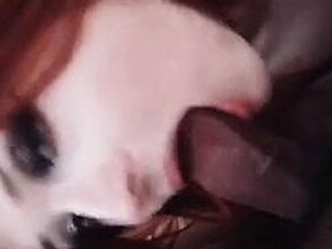 Sexy Goth Trans sucks BBC