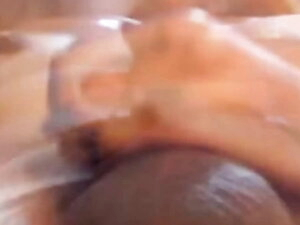 Busty Shemale Strokes Her Hard Cock