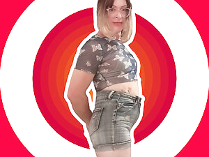 Lisa plays with her tiny dick