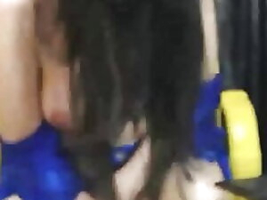 Insatiable Shemale Masturbating Her Cock