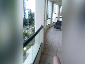 the balcony asian shemale model