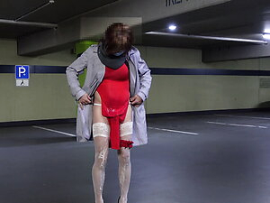 Sperm on white stockings