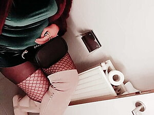 Crossdresser tatiana smoking with my high heel boots