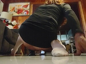 Sissy whore sissy whore analandrea rides 2 dildos and 1 first size plug gapping her ass