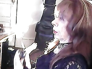 kathylicd smoking her cock bong