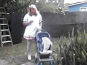 sissy pansy play outside