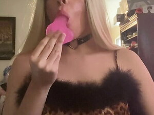 Young Crossdresser Enjoying Herself