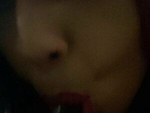 beautiful crossdresser practices before sucking