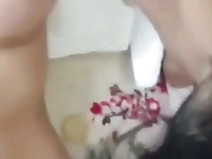 Shemale Cums in her Friends Mouth